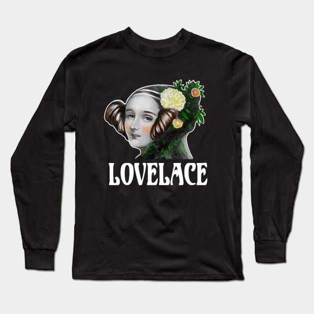 Ada Lovelace Mathematician Long Sleeve T-Shirt by ckrickett